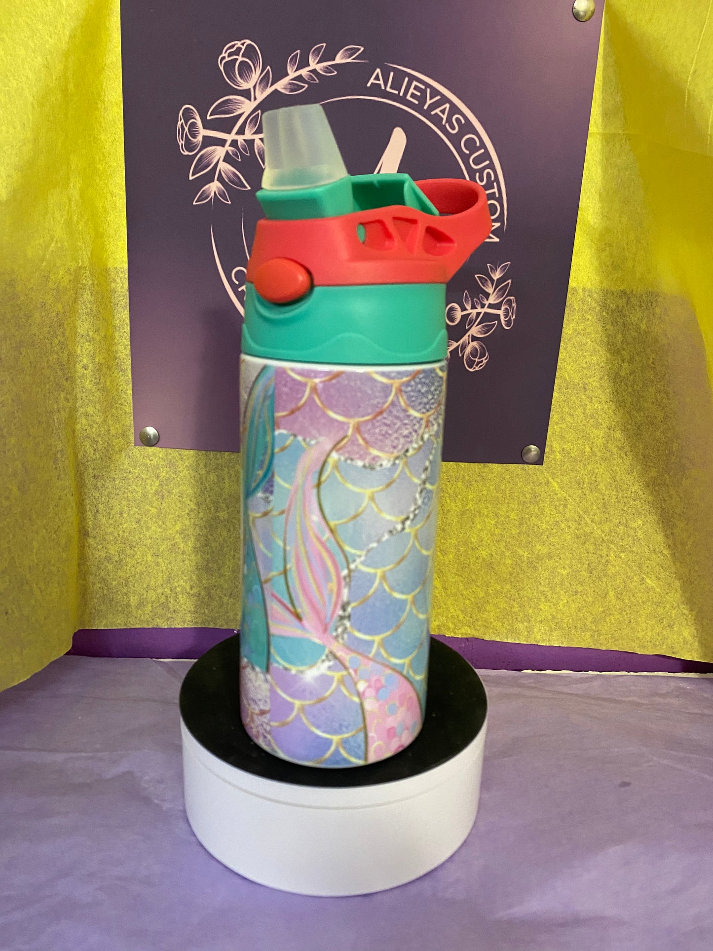Mermaid 12 oz kids waterbottle