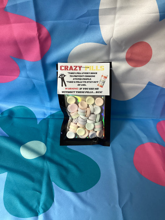 Crazy pills gag gift