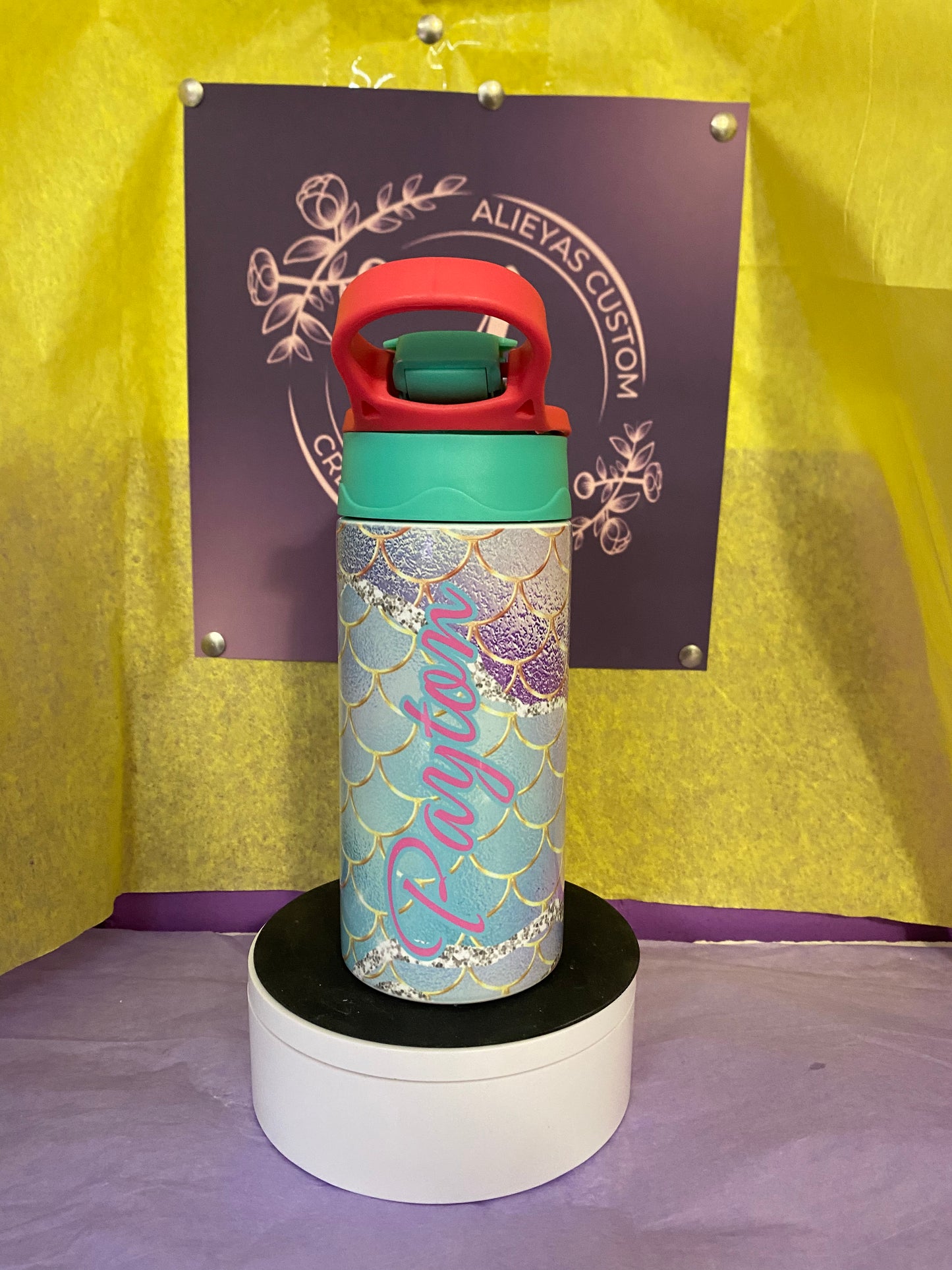 Mermaid 12 oz kids waterbottle