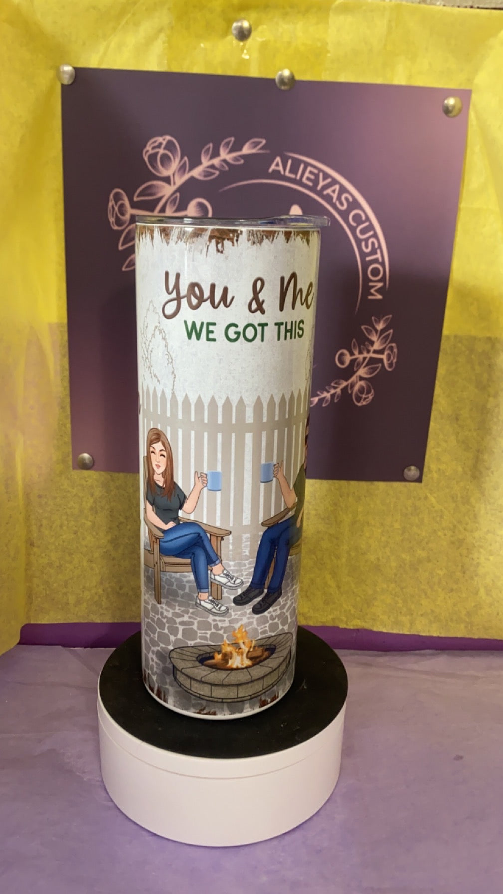 Congrats on being my husband you lucky bastard 20 oz tumbler