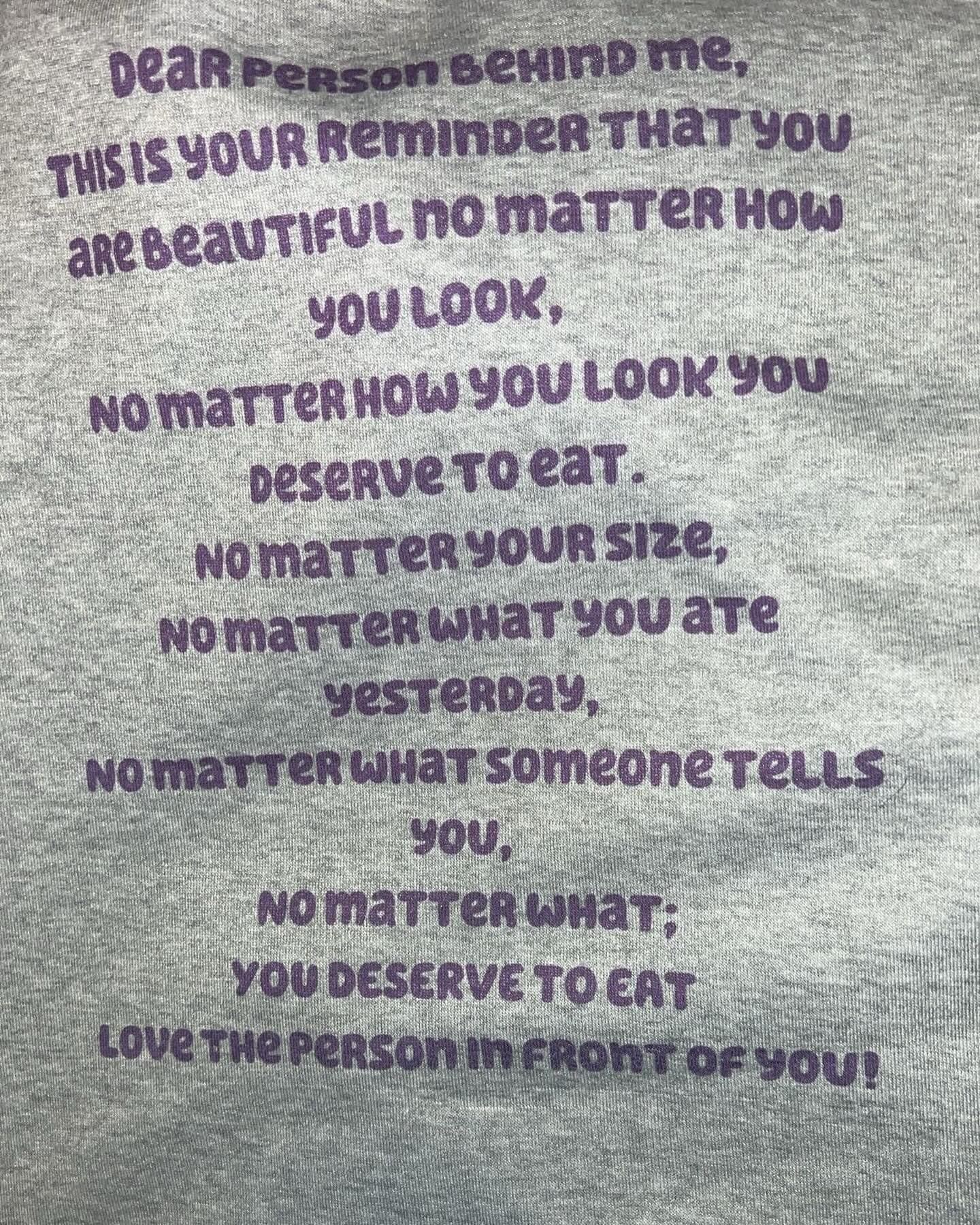 Eating disorder awareness hoodie