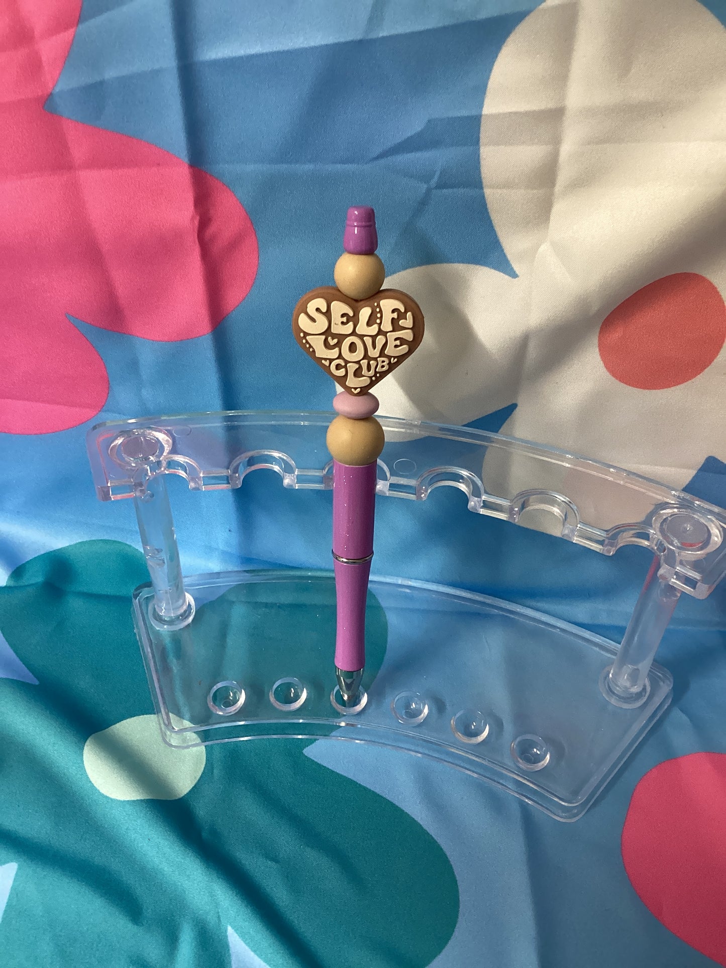 Self love club beaded pen