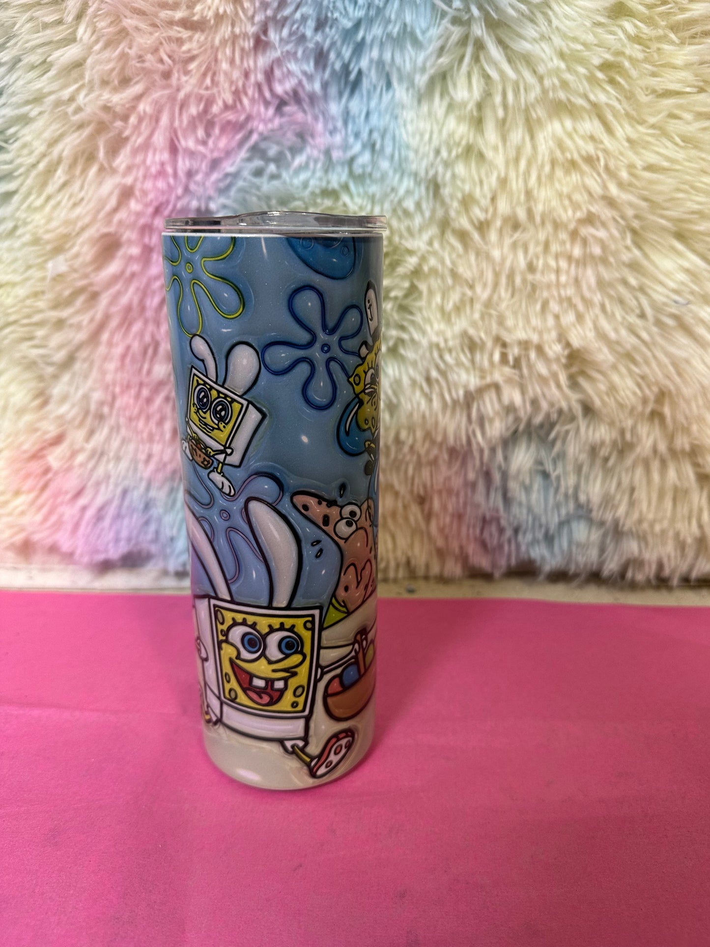 Sponge B glow in dark 20 oz tumbler