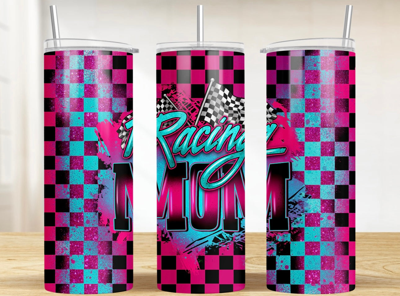 Racing Mom 20 oz tumbler