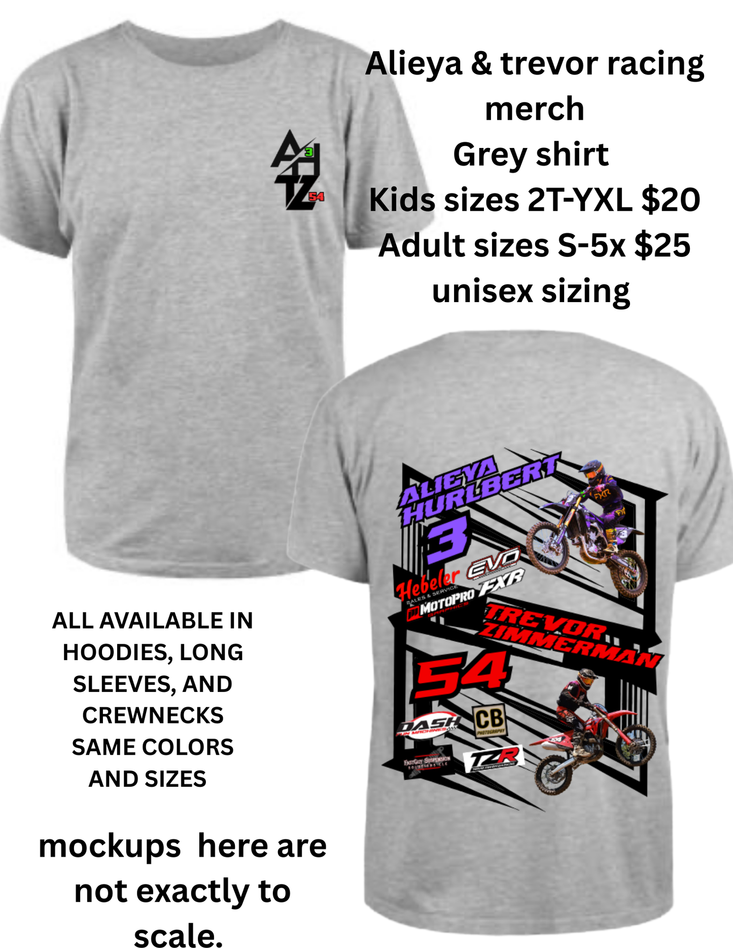 Alieya and Trevor Racing Merch Hoodie