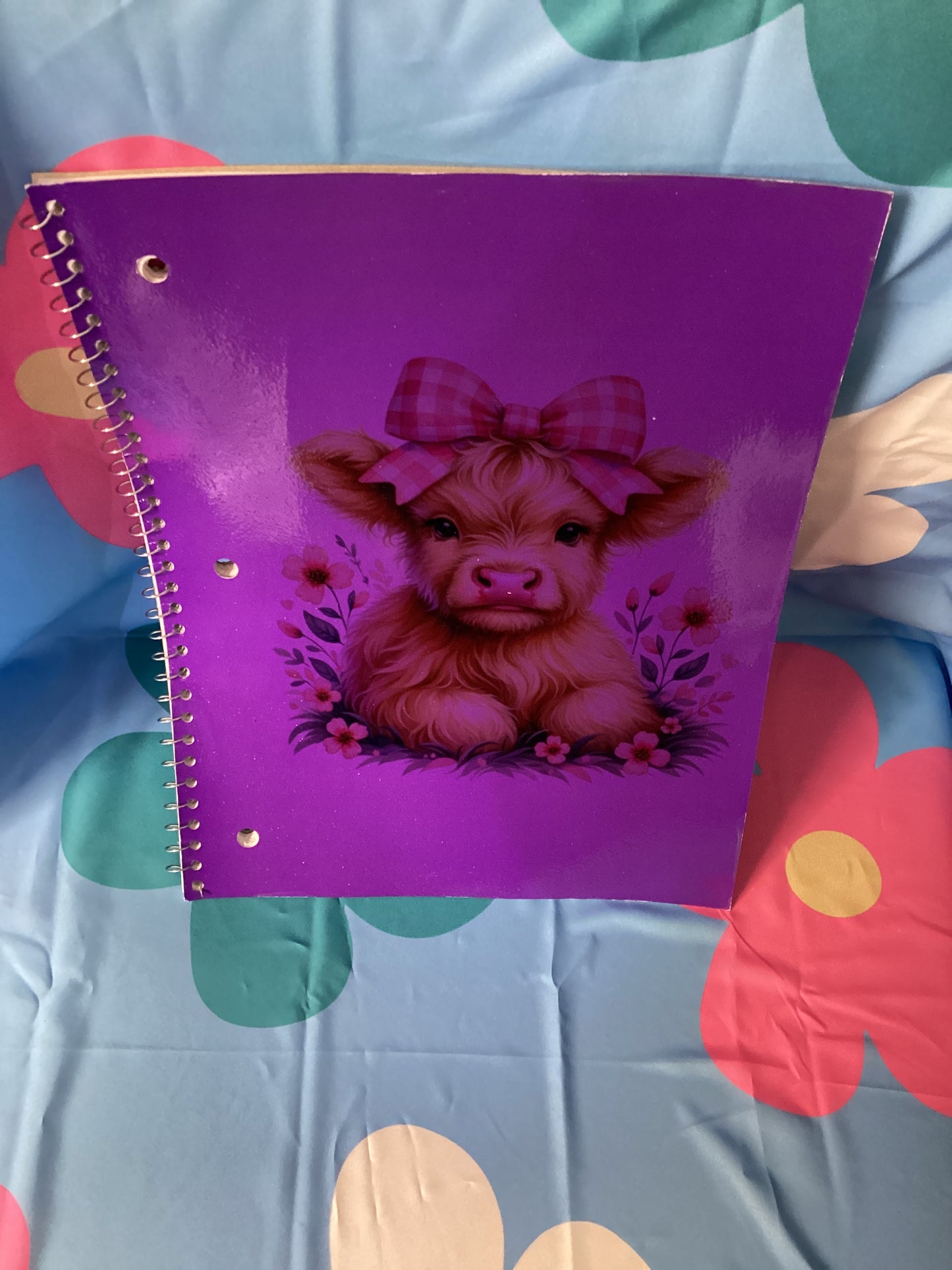Highland cow notebook