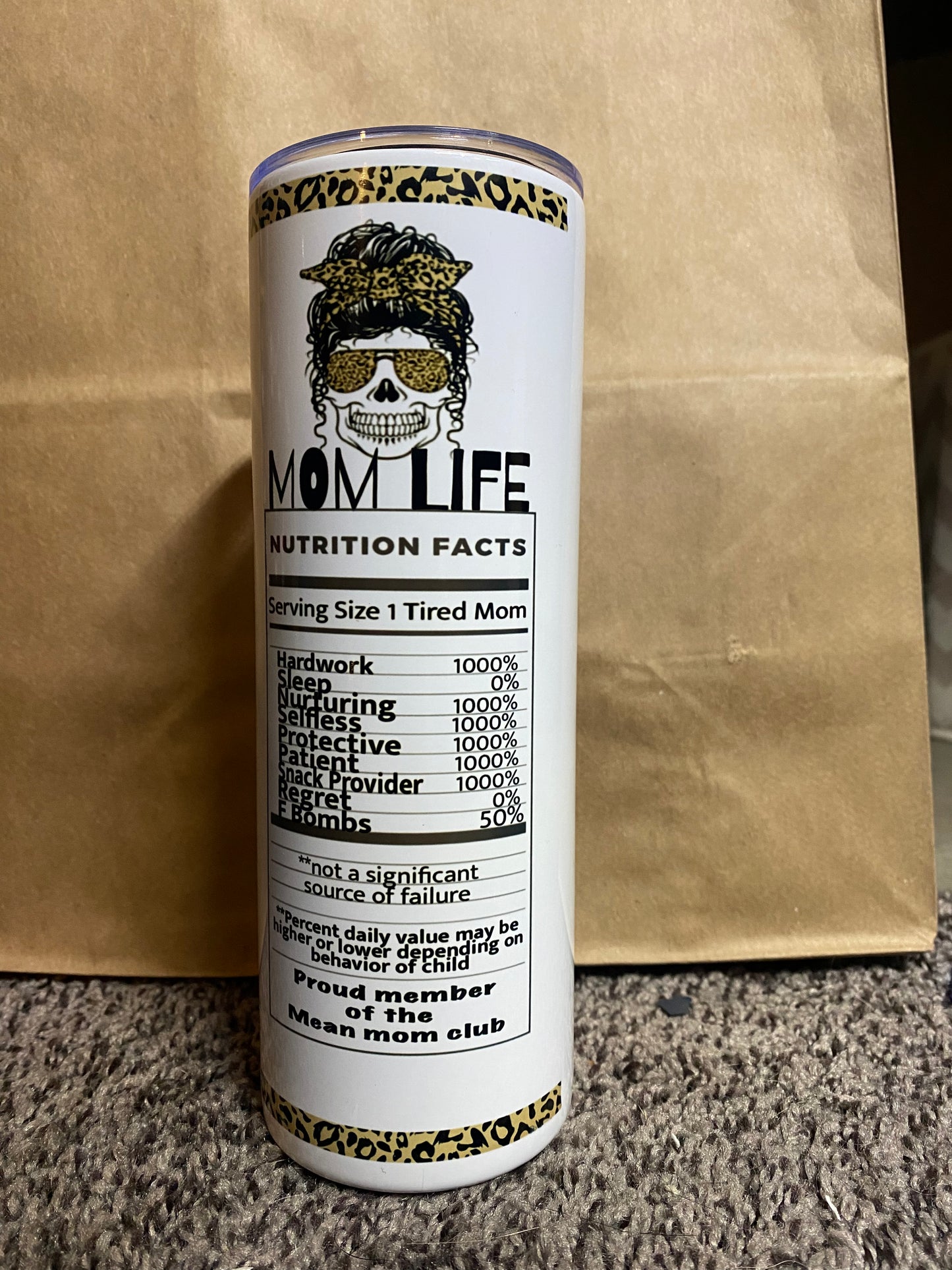 Mom life 20 oz tumbler