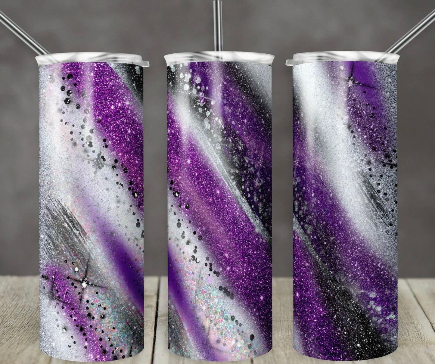 Purple swirl 20 oz tumbler