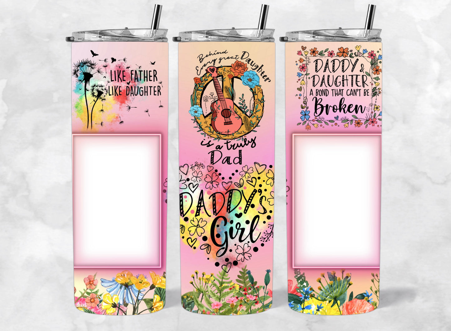 Daddy girl photo 20 Oz tumbler