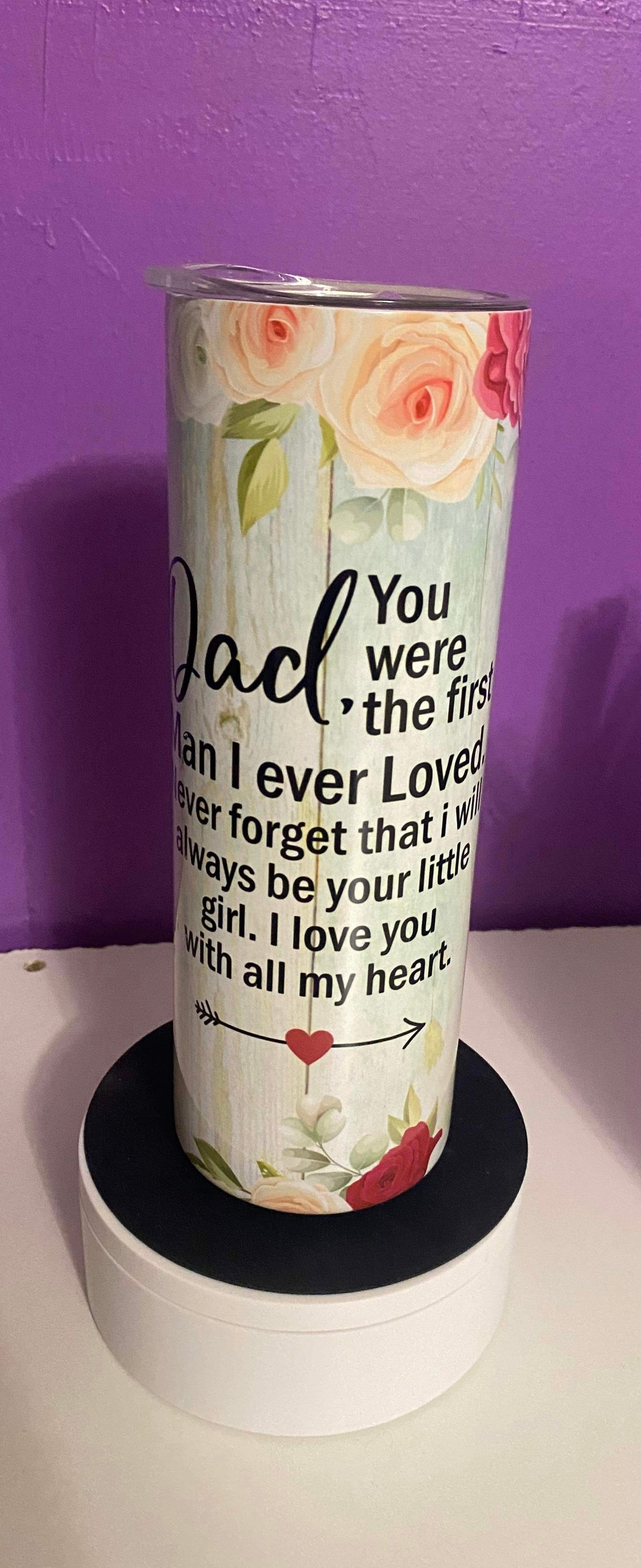 Dad photo tumbler 20 Oz tumbler
