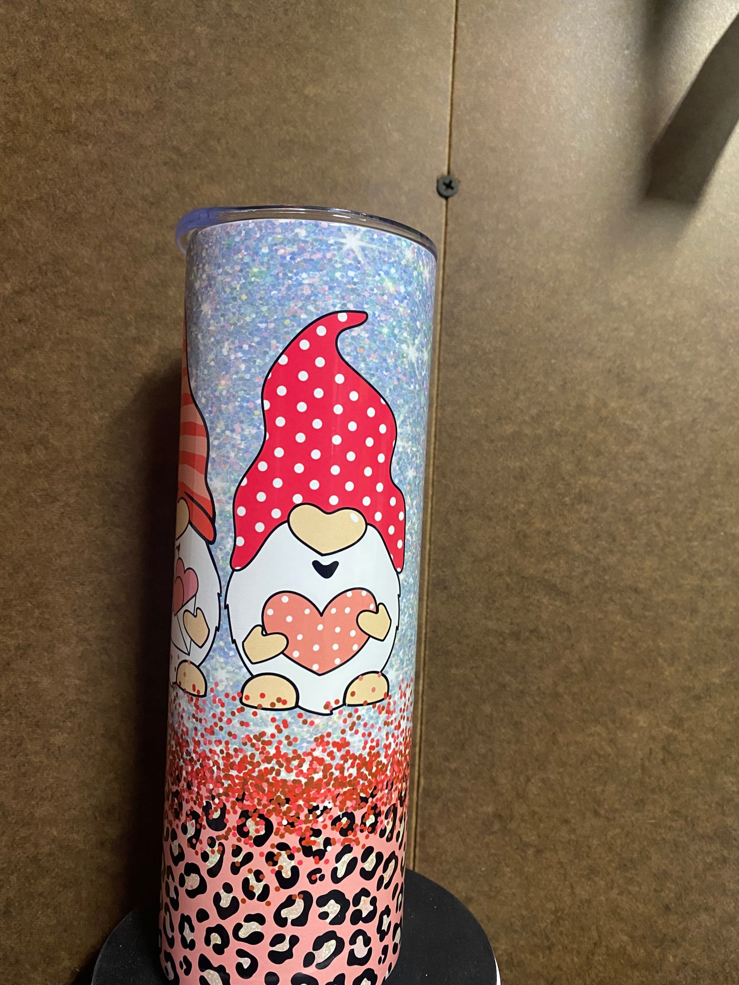 Silver glitter gnome