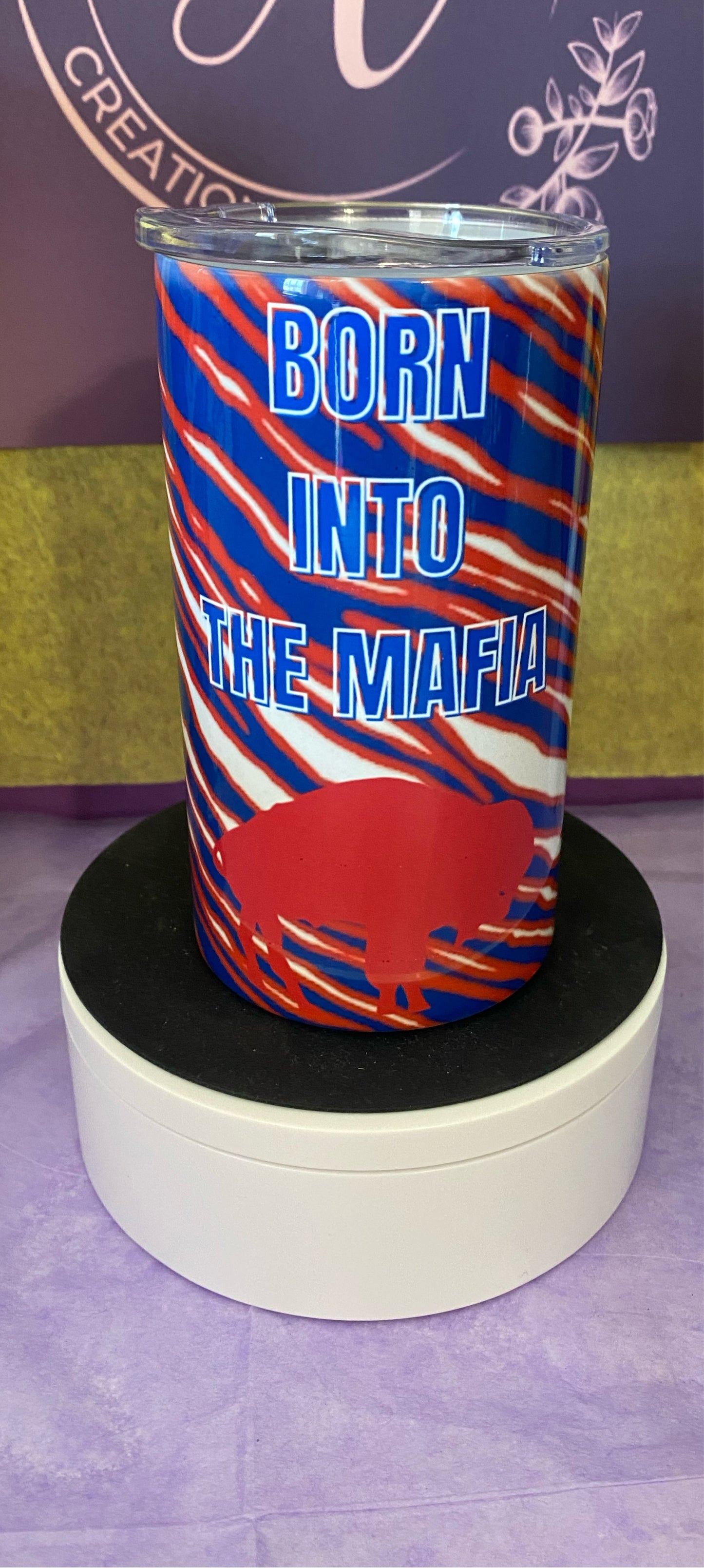 Born into the mafia 12 oz kids cup/sippy cup