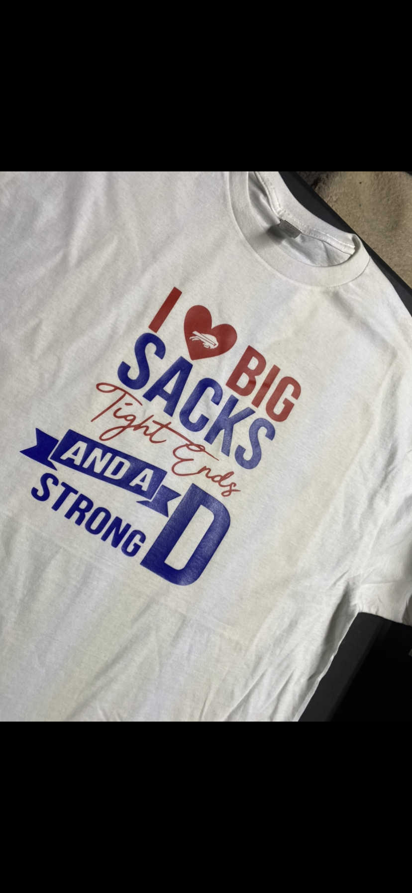 I love big Sacks tight ends and a strong D