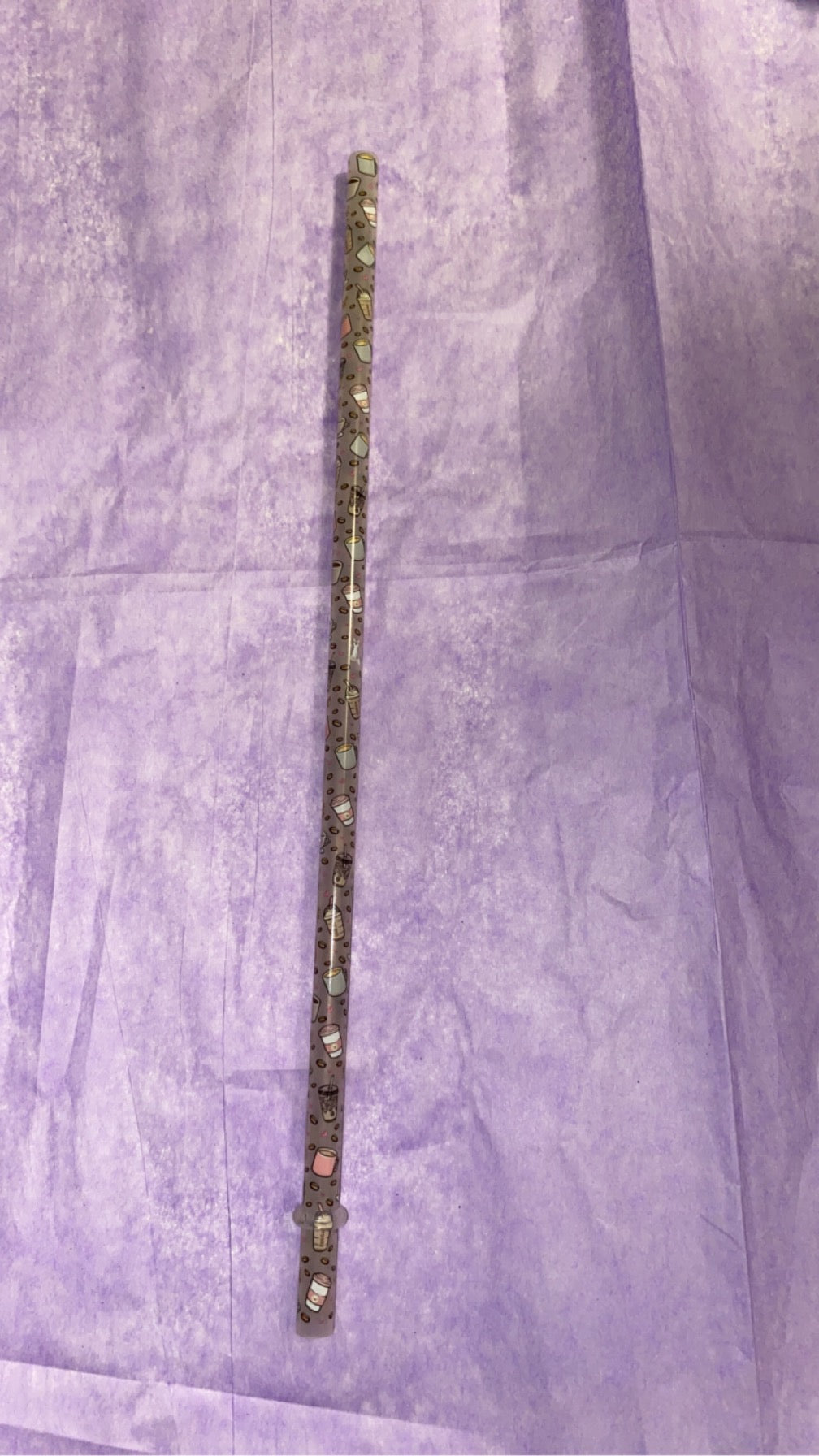 Coffee color changing straw