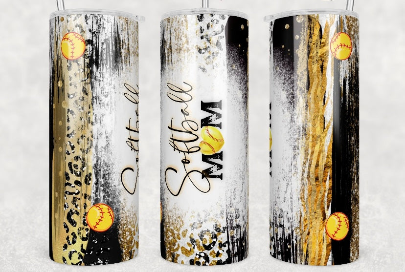Softball Mom 20 oz tumbler