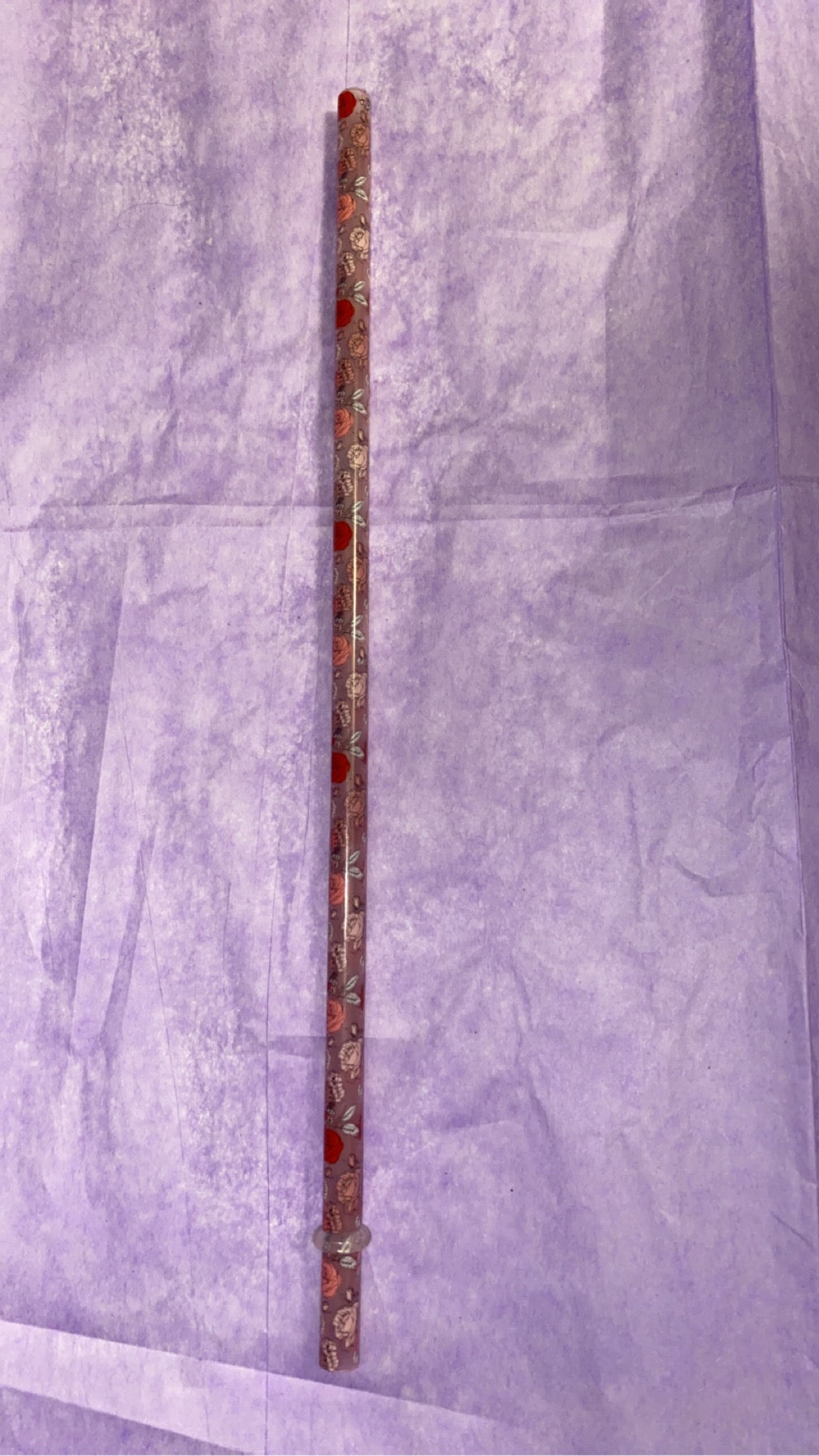 Rose color changing straw