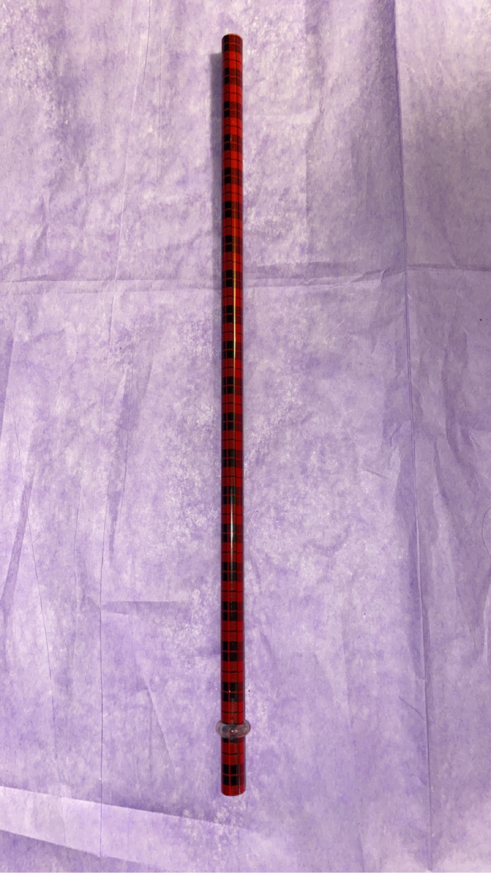 Buffalo Plaid straw