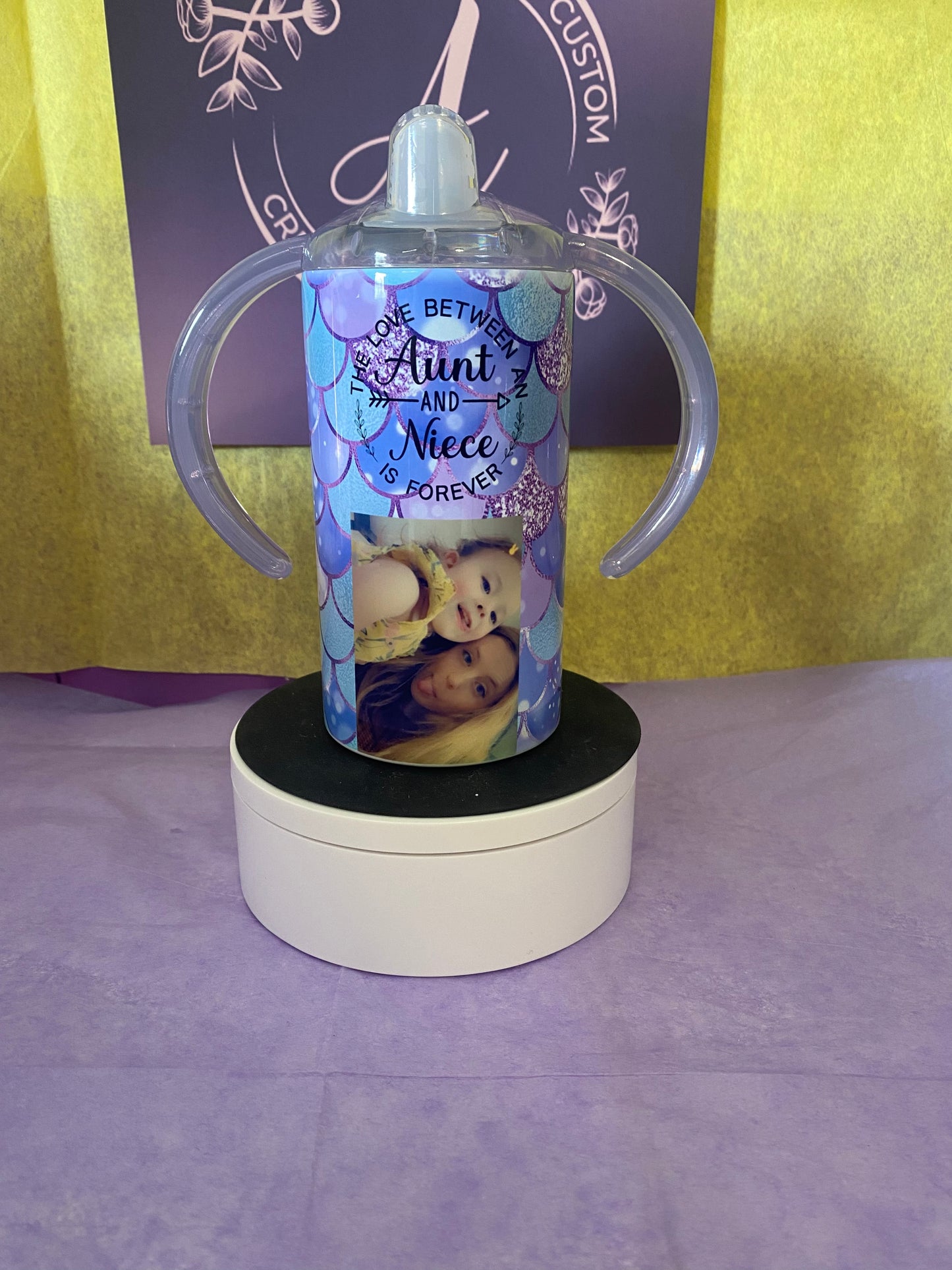 Custom 12 oz kids cup/sippy cup