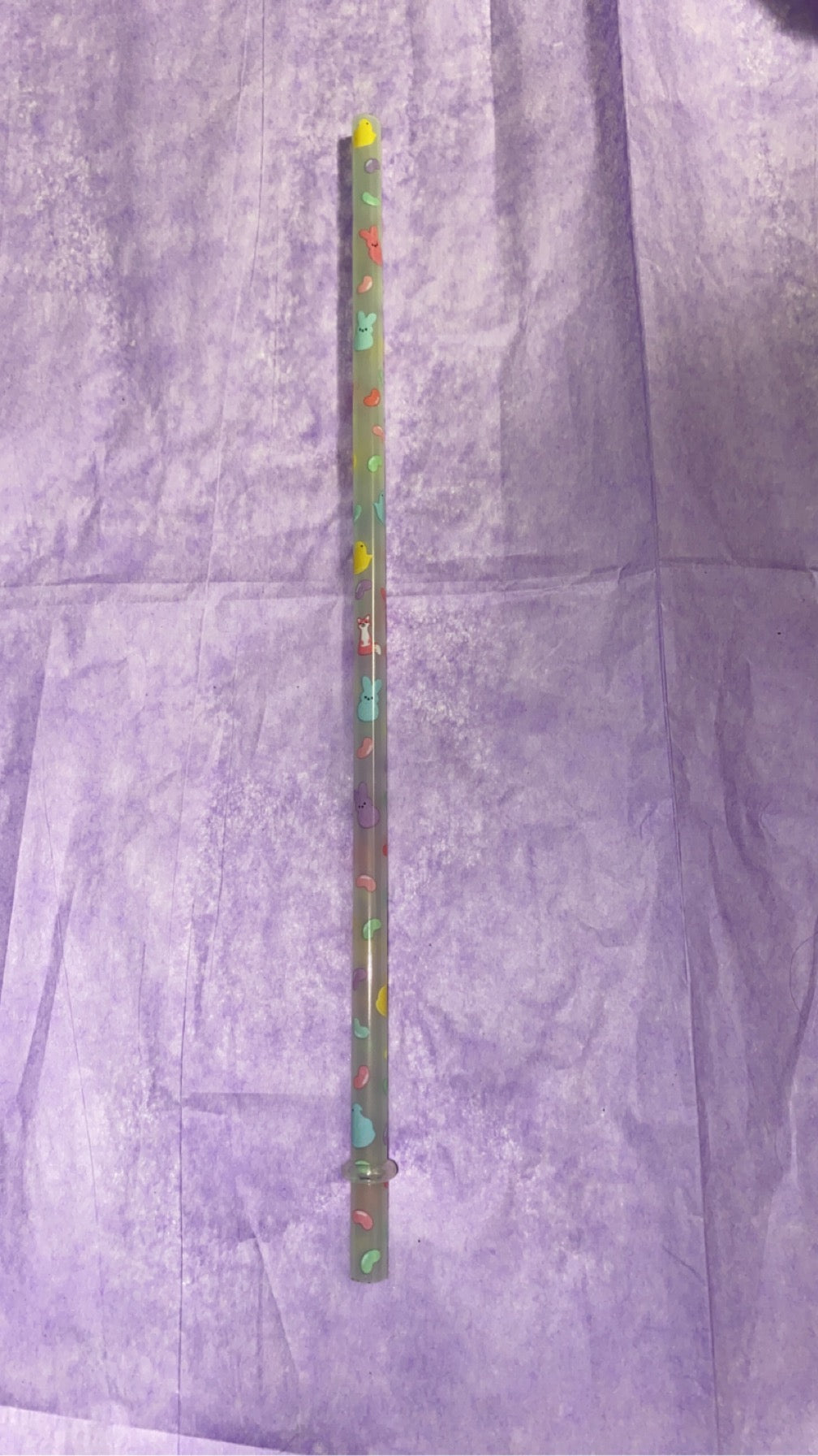 Easter treat color changing straw