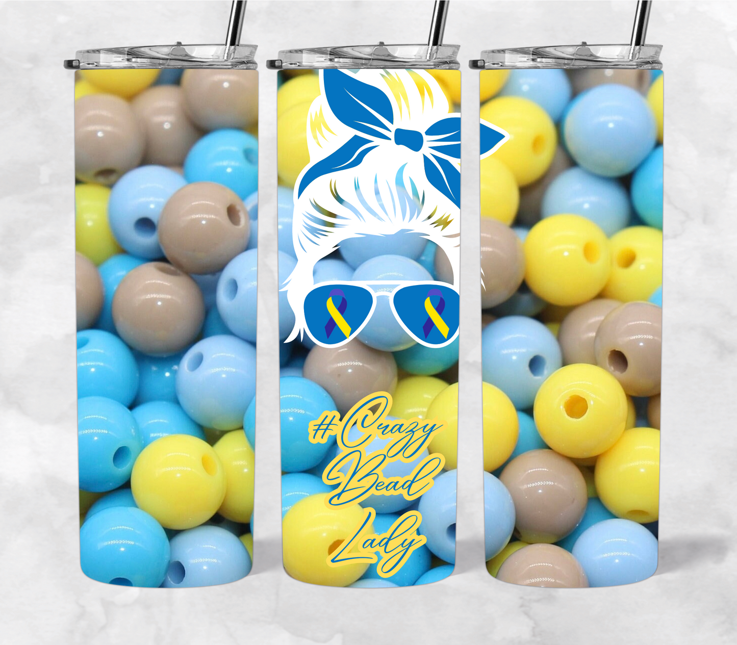 #Crazy Bead Lady 20 oz tumbler