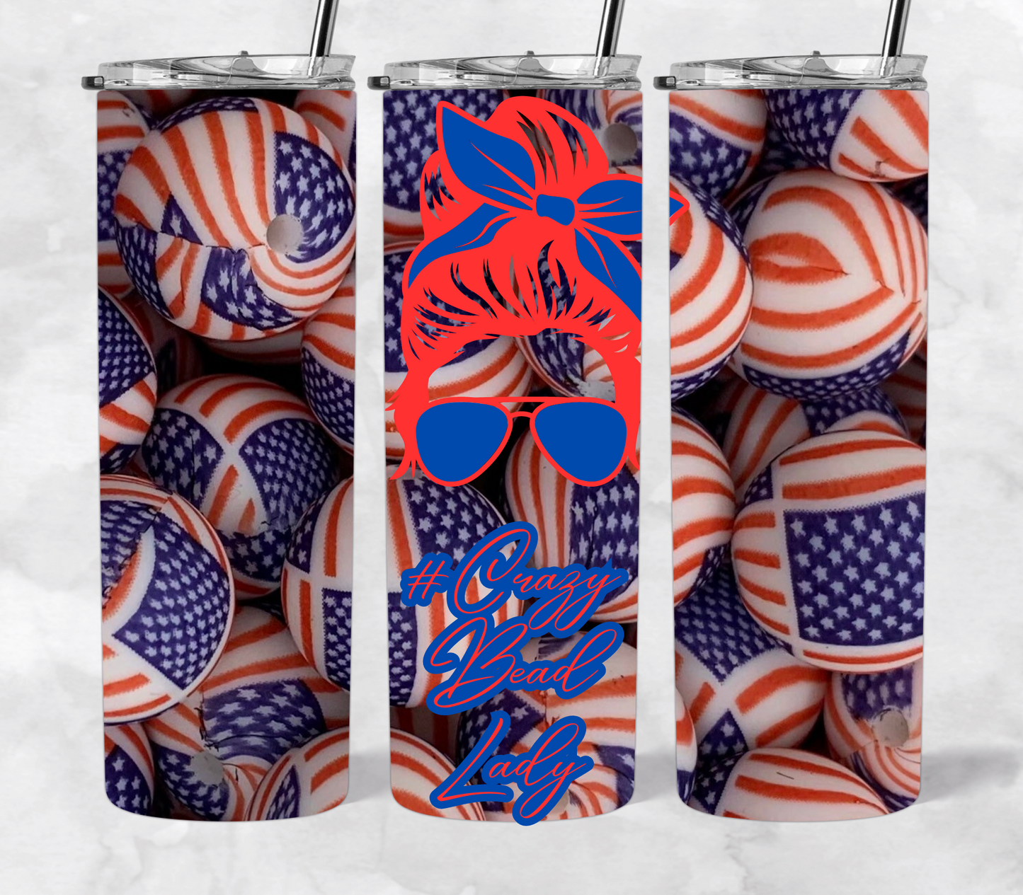 #Crazy Bead Lady 20 oz tumbler