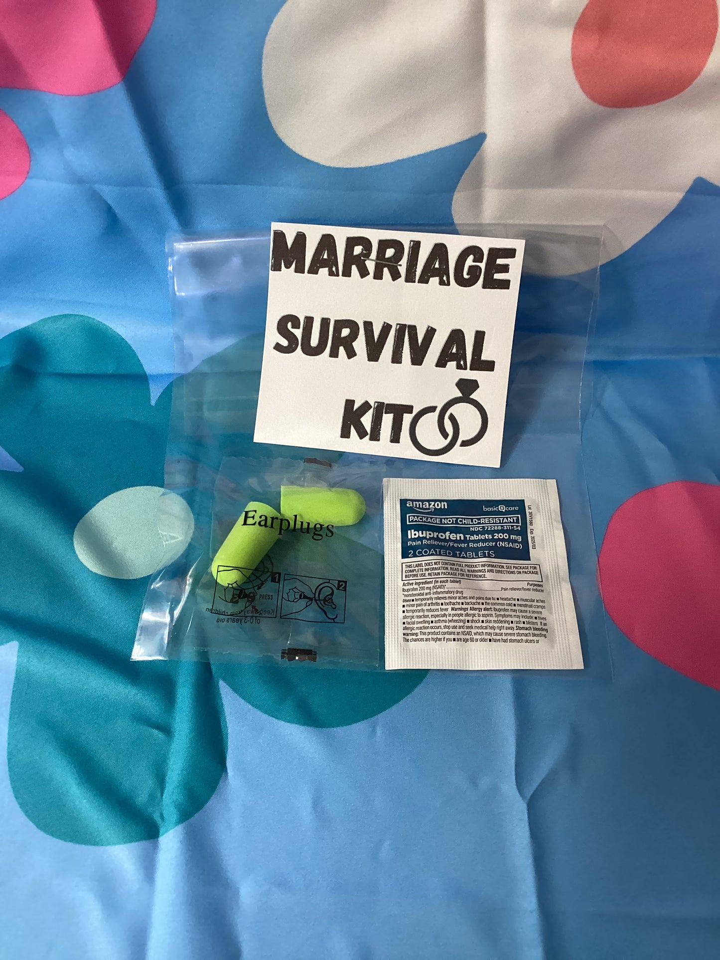 Marriage survival kit gag gift