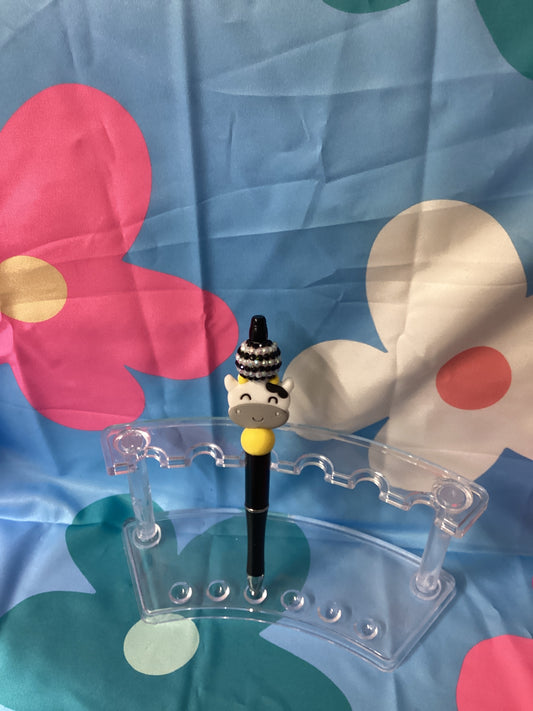 Cow beaded pen