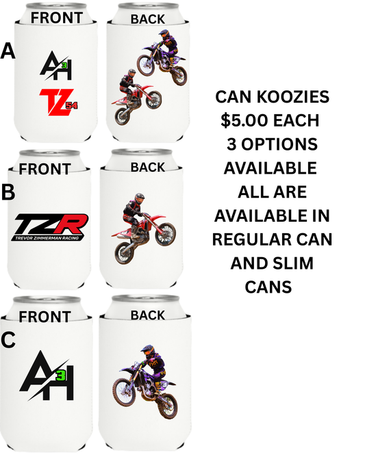 Alieya and Trevor Racing koozies