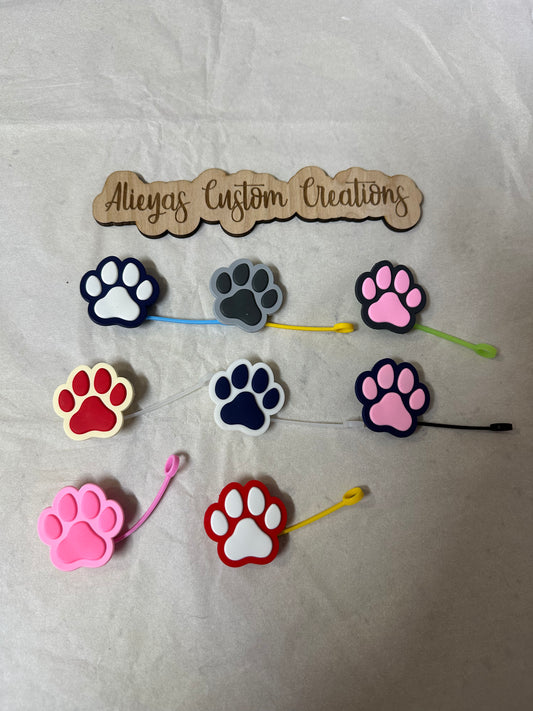 Paw Prints Straw covers