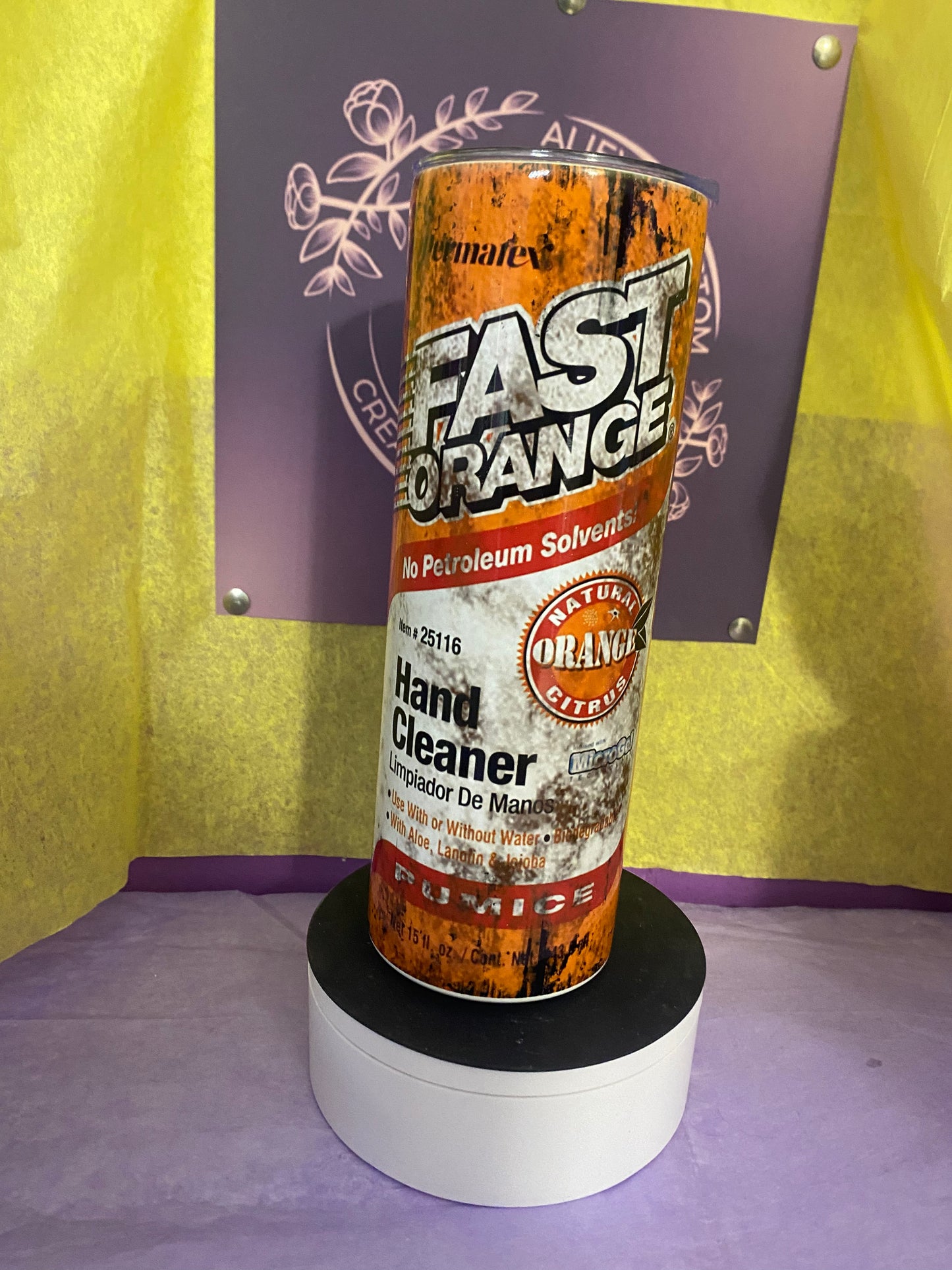 Fast orange 20 oz tumbler