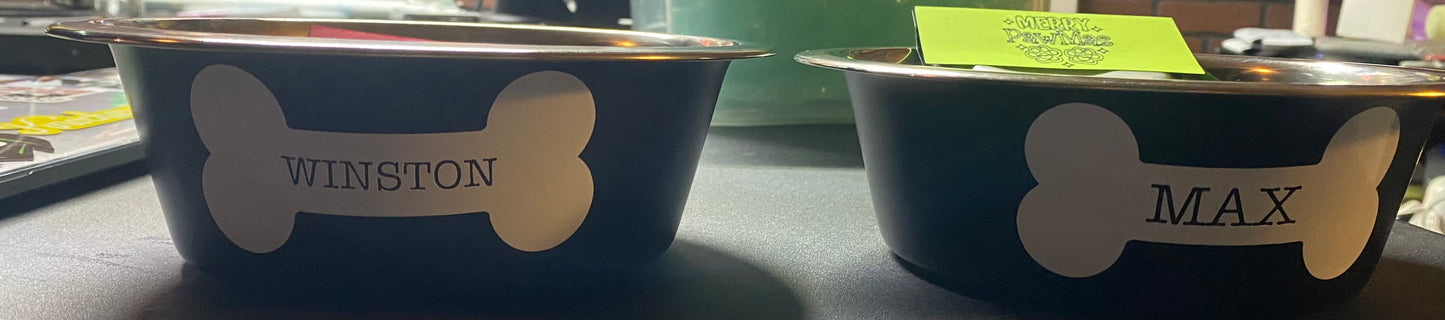 Custom pet bowls