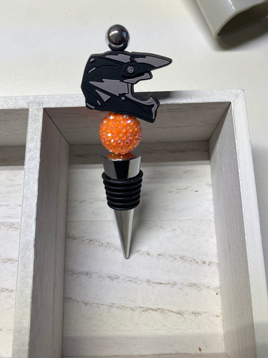 Dirtbike Beaded Wine stopper