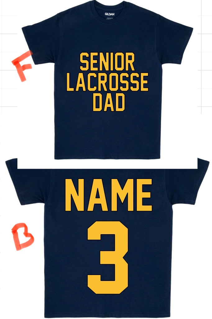 Senior Lacrosse Dad T shirt