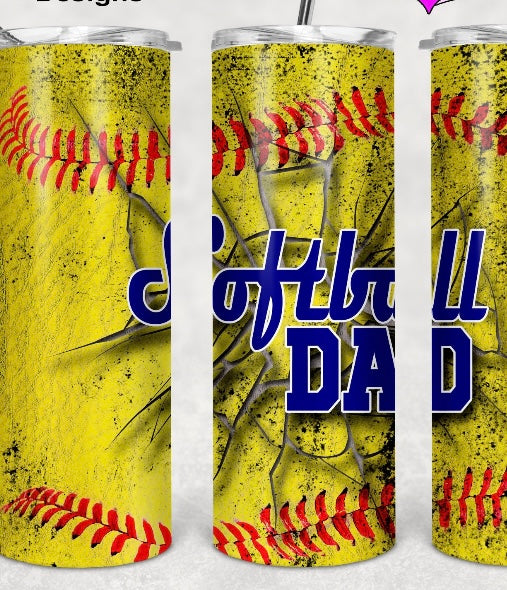 Softball Dad 20 oz tumbler