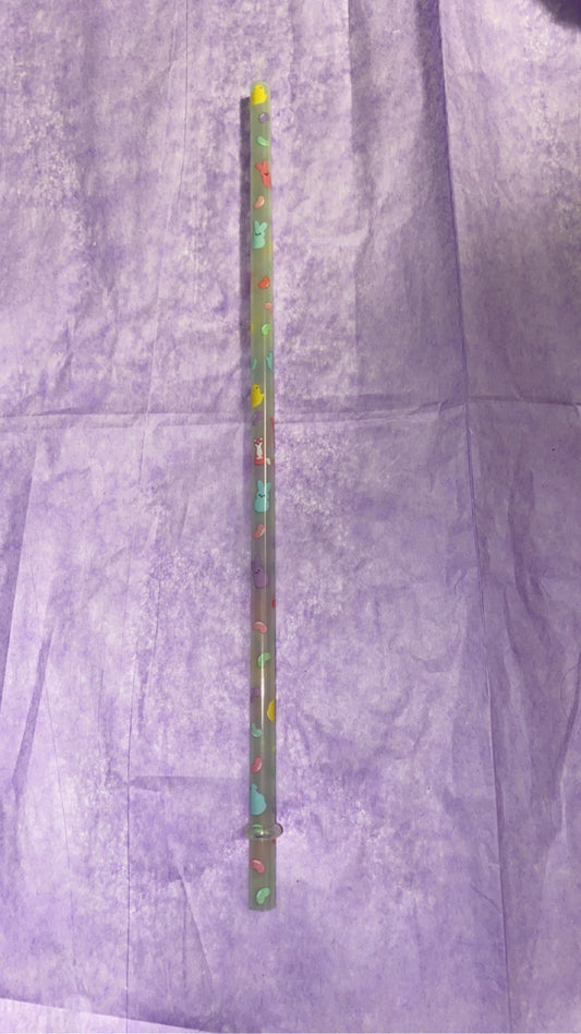 Easter treat color changing straw