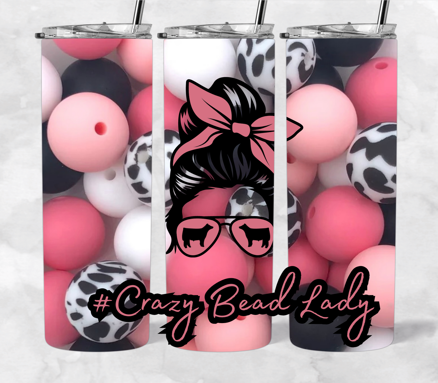 #Crazy Bead Lady 20 oz tumbler