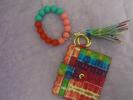 Colorful stripes Wallet and wristlet