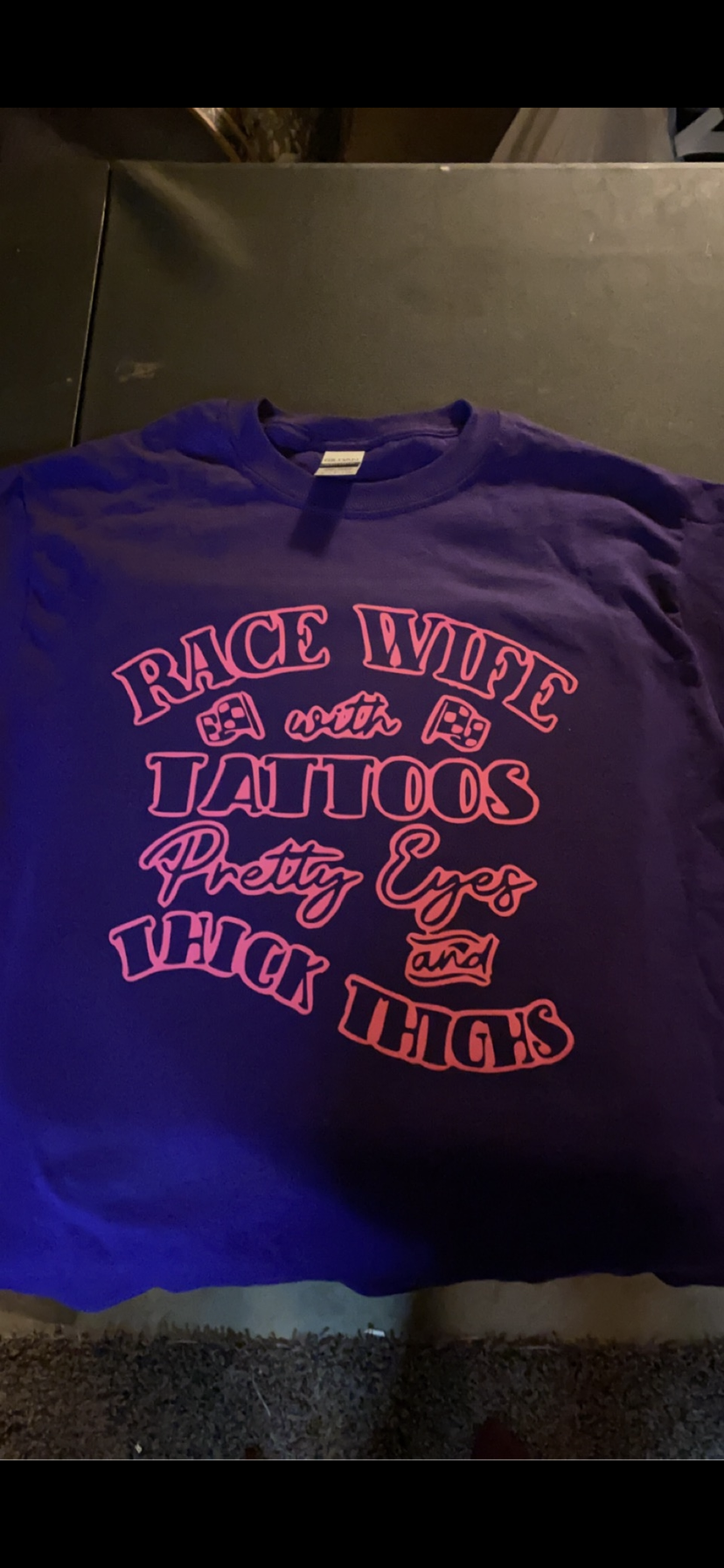 Race wife with tattoos pretty eyes and thick thighs