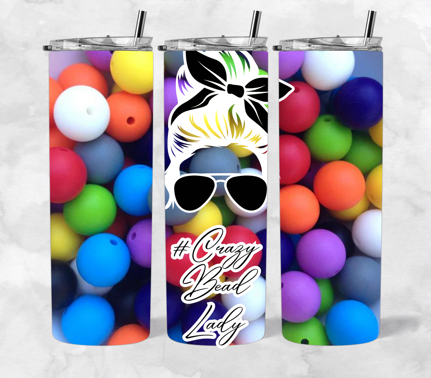 #Crazy Bead Lady 20 oz tumbler