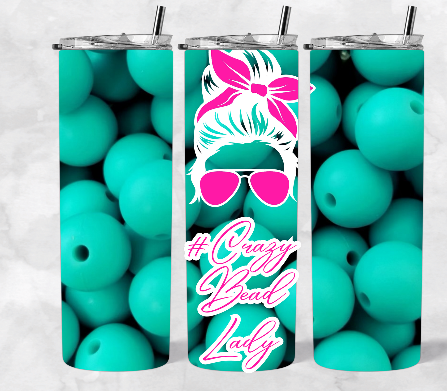 #Crazy Bead Lady 20 oz tumbler