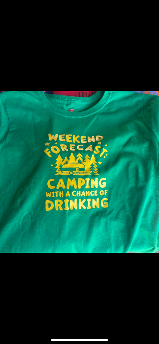 Weekend Forecast camping with a chance of drinking